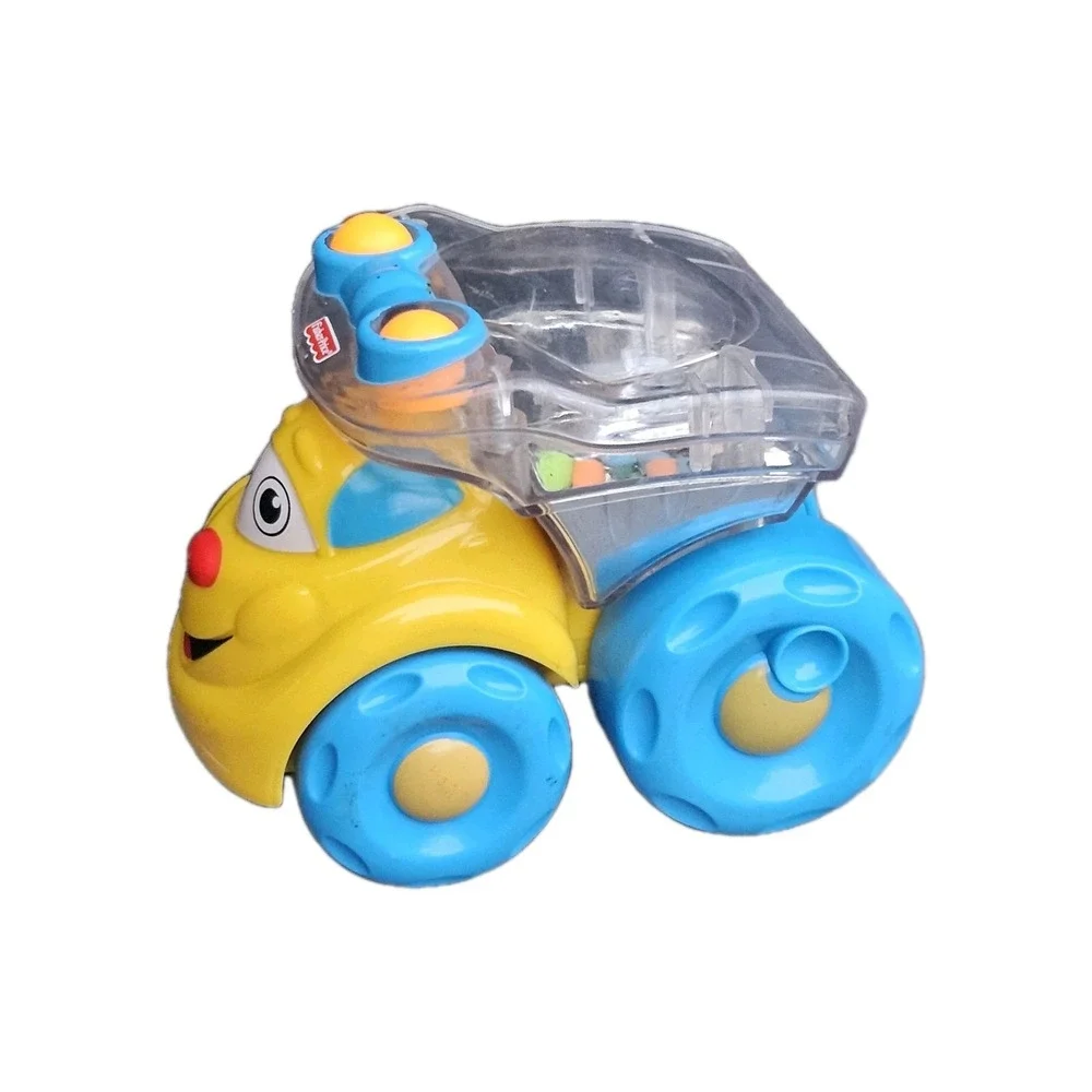 Fisher Price Brilliant Basics Poppity‎ Pop Dump Truck Popping Balls Rattle Toy